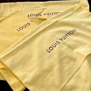 Authentic Louis Vuitton Folded Dust Bags